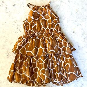 Janie & Jack girls safari halter dress.